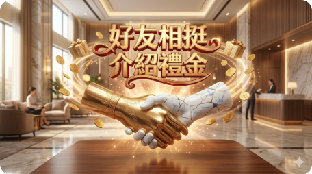 好友相挺，介紹禮金無上限